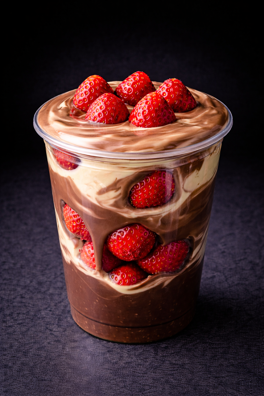 Chocolate Trifecta Strawberry Cup