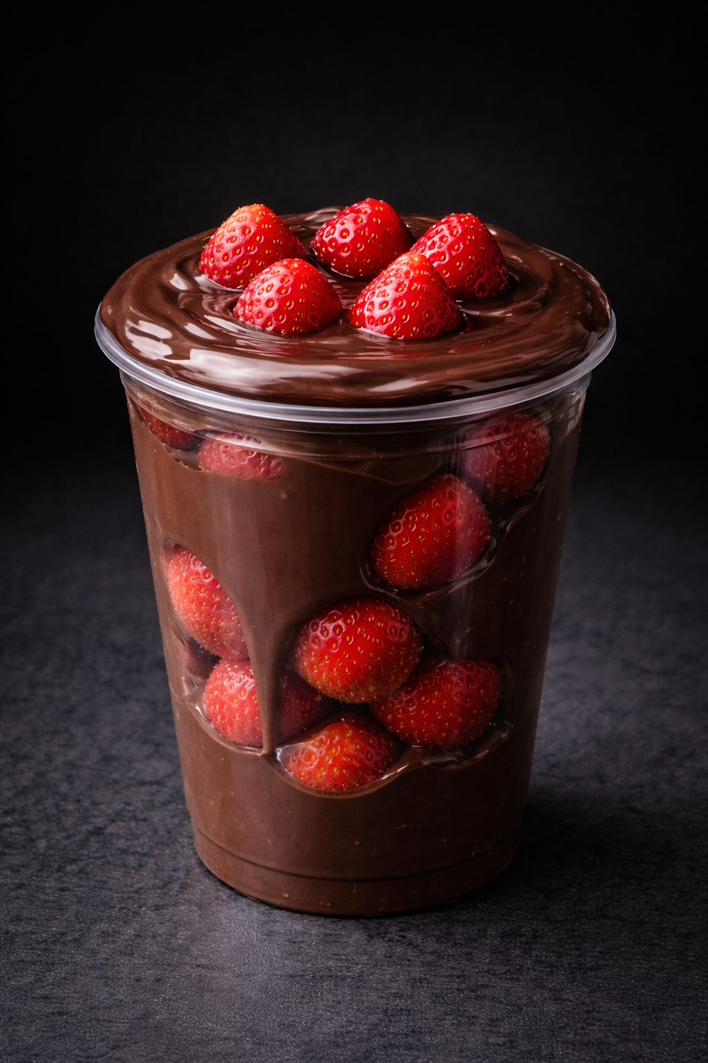 Midnight Chocolate Strawberry Cup