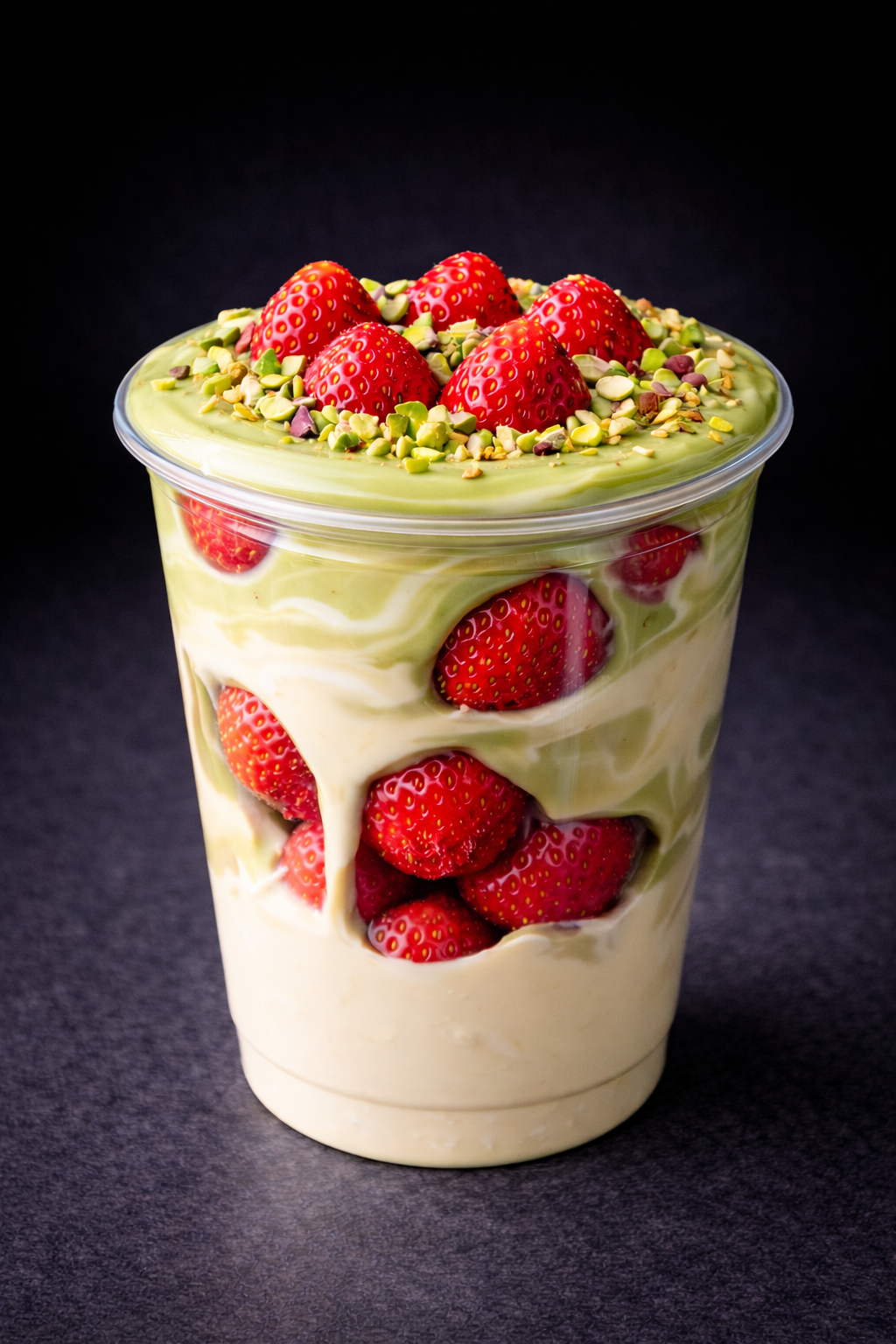 Pistachio Luxe Strawberry Cup