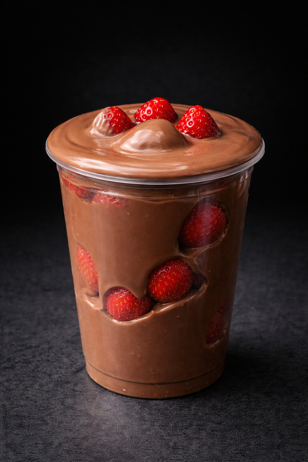Velvet Chocolate Strawberry Cup